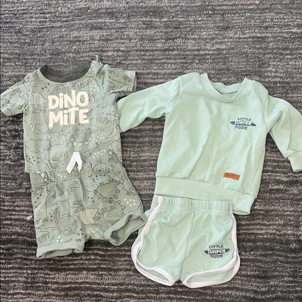 Mint Green Baby Outfit Set